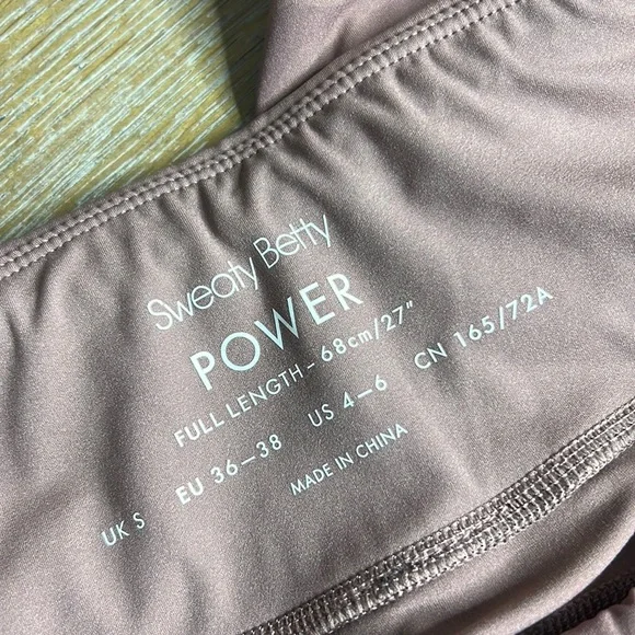 SWEATY BETTY POWER WORKOUT LEGGINGS - Leggings in Pink Tonal Camo 4-6 - Picture 8 of 13